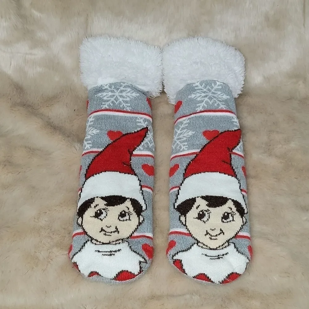 THE ELF ON THE SHELF CHIPPIE SLIPPER SOCKS